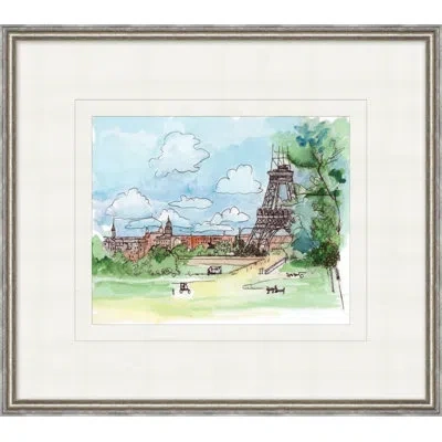 Wendover Art Group My Travels Through France 1 - Picture Frame Painting On Paper In Blue;brown;green;yellow