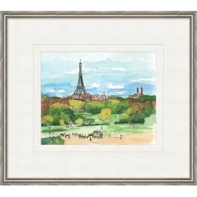 Wendover Art Group My Travels Through France 4 - Picture Frame Painting On Paper In Blue;brown;white;green