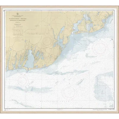 Wendover Art Group Nantucket Sound - Picture Frame Painting In White;beige