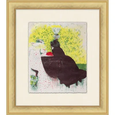 Wendover Art Group Native Parisian 4 - Painting In Yellow;off White;dark Plum