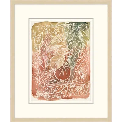 Wendover Art Group Natural Creation 1 - Picture Frame Painting On Paper In White;green;pink