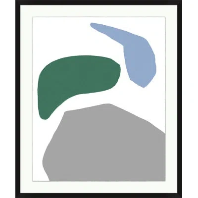 Wendover Art Group Natural Instinct 2 By Thom Filicia - Picture Frame Painting On Paper In Blue;green;gray