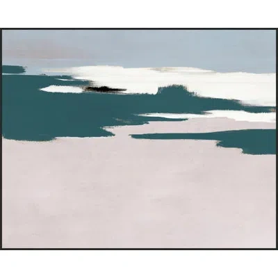 Wendover Art Group Natural Land By Thom Filicia - Floater Frame Painting On Canvas In Green;beige