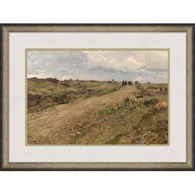 Wendover Art Group Natural Lands 2 - Picture Frame Painting On Paper In Blue;brown;green