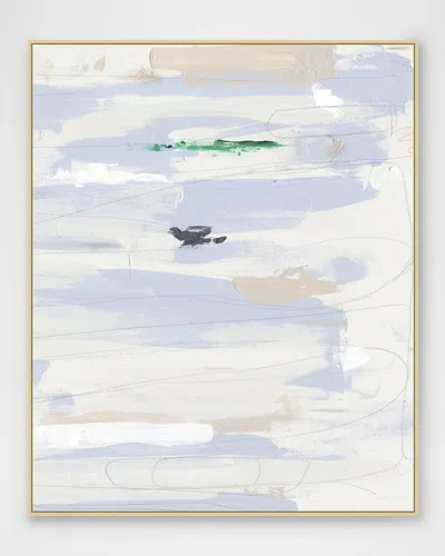 Wendover Art Group Natural Rhythms 2 Framed Giclee In Blue/cream