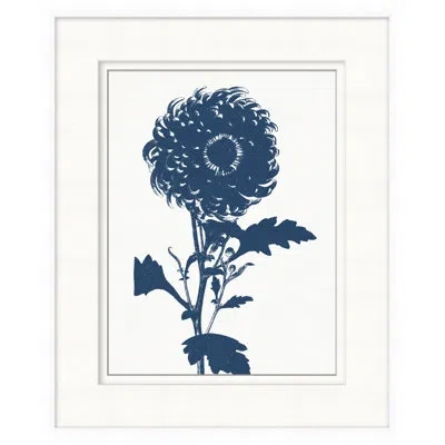 Wendover Art Group Navy Flower 2 - Painting On Paper In Blue
