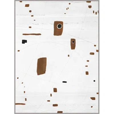 Wendover Art Group Negative Space 1 By Thom Filicia - Painting On Canvas In Brown;white