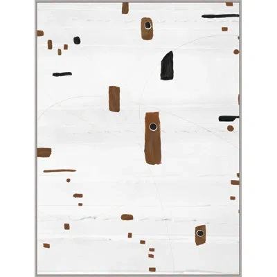 Wendover Art Group Negative Space 2 By Thom Filicia - Painting On Canvas In Brown;white