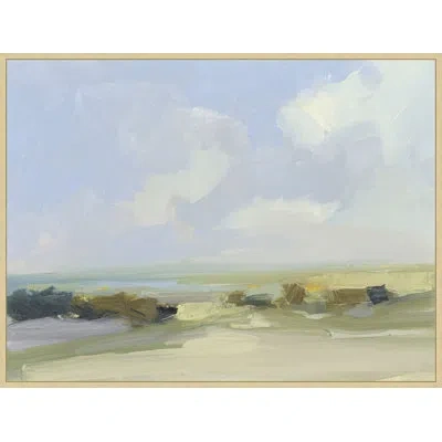 Wendover Art Group Neighbor's Field In Blue,brown,green,gray