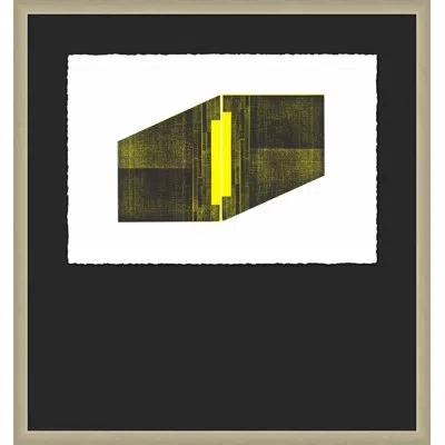 Wendover Art Group Neon Slate 2 - Picture Frame Graphic Art In Black;yellow