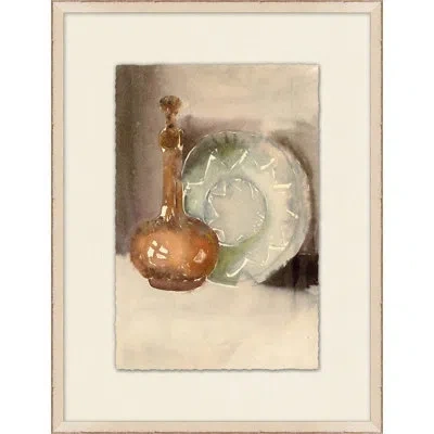 Wendover Art Group Neutral Ceramic 1 - Picture Frame Painting On Paper In Gray;beige