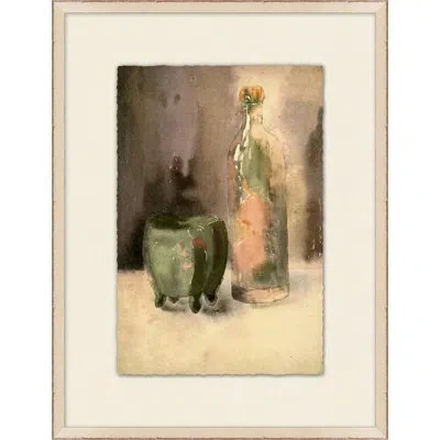 Wendover Art Group Neutral Ceramic 4 - Picture Frame Painting On Paper In Gray;beige