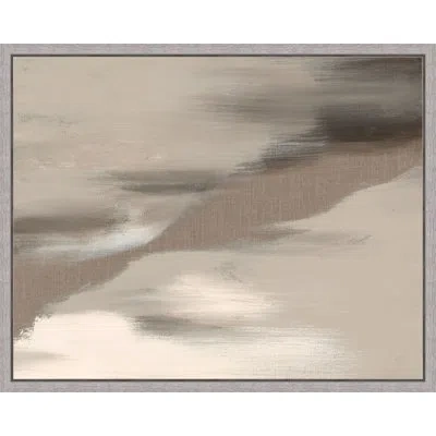 Wendover Art Group Neutral Expression By Thom Filicia - Floater Frame Painting On Canvas In Gray;tan