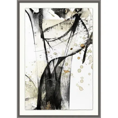 Wendover Art Group Neutral Movement 3 By Thom Filicia - Single Picture Frame Painting In Black;white;tan