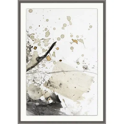 Wendover Art Group Neutral Movement 4 By Thom Filicia - Single Picture Frame Painting In Black;white;tan
