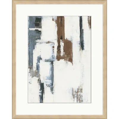 Wendover Art Group Neutral Rain 1 - Picture Frame Painting On Canvas In Brown Framed