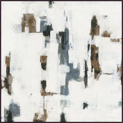 Wendover Art Group Neutral Rain 2 In Brown,blue,gray