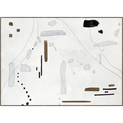 Wendover Art Group Neutral Scope Oversized 1 By Thom Filicia - Painting On Canvas In Black;brown;gray