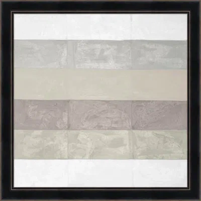 Wendover Art Group Neutral Stripes 2 By Thom Filicia - Picture Frame Painting On Paper In Gray
