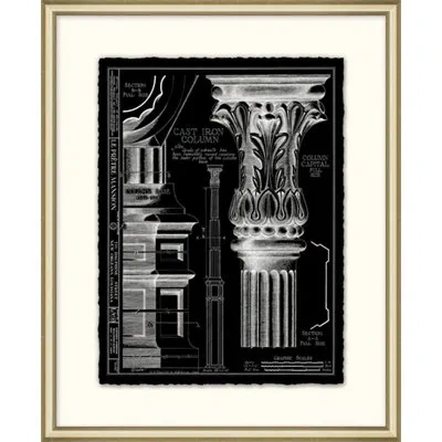 Wendover Art Group New Orleans Detail 1 - Picture Frame Graphic Art On Paper In Black;gray