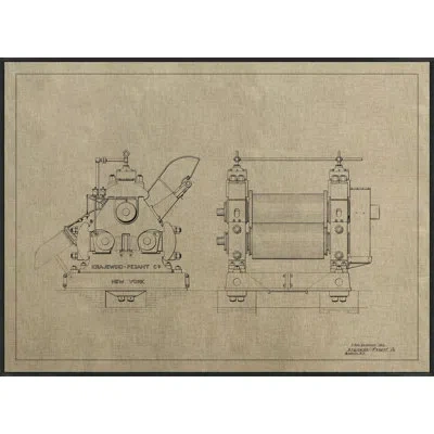 Wendover Art Group New York Industry 1 By Lillian August - Floater Frame Print In Brown