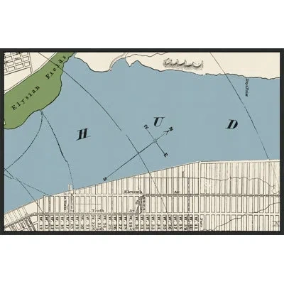 Wendover Art Group New York Parks Map 2 In Blue