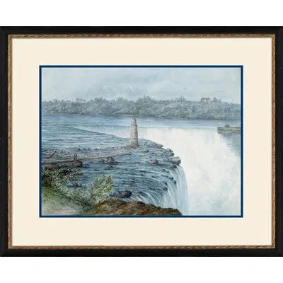 Wendover Art Group Niagara Falls I - Picture Frame Painting On Paper In Blue;white