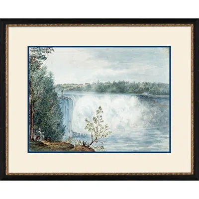 Wendover Art Group Niagara Falls Ii - Picture Frame Painting On Paper In Blue;white;green
