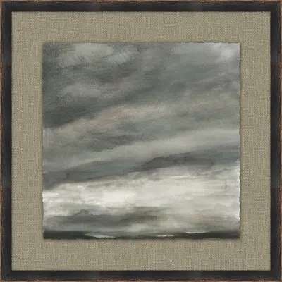 Wendover Art Group Nightscape 4 By Thom Filicia - Picture Frame Painting On Paper In Gray