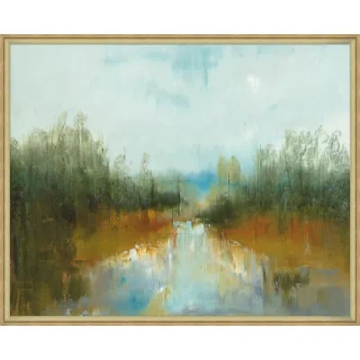 Wendover Art Group No Inertia In Nature - Picture Frame Painting On Canvas In Blue;brown;green