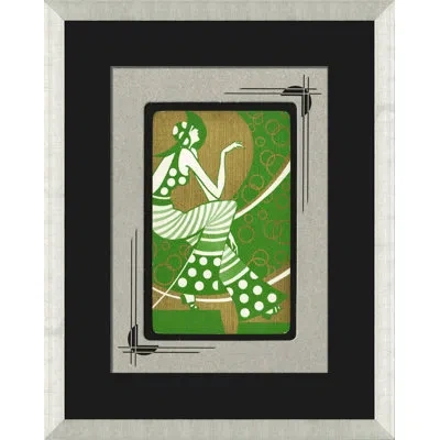 Wendover Art Group Noreau Playing Card Ii - Picture Frame Graphic Art On Paper In Brown;green