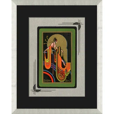 Wendover Art Group Noreau Playing Card Iii - Picture Frame Graphic Art On Paper In Black;green;orange