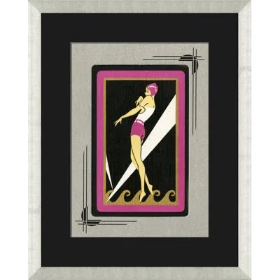Wendover Art Group Noreau Playing Card Iv - Picture Frame Graphic Art On Paper In Black;gray;yellow