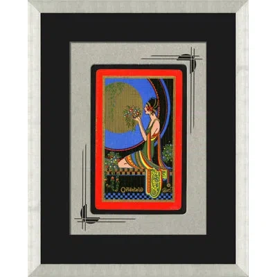 Wendover Art Group Noreau Playing Card Vi - Picture Frame Graphic Art On Paper In Blue;gray;red