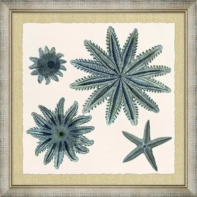 Wendover Art Group Ocean Jewel Collection 7 - Picture Frame Painting On Paper In Blue;green