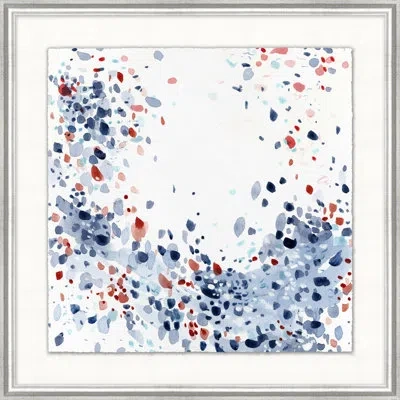 Wendover Art Group Ocean Spray 3 By Thom Filicia - Picture Frame Painting On Paper In Blue;red;navy
