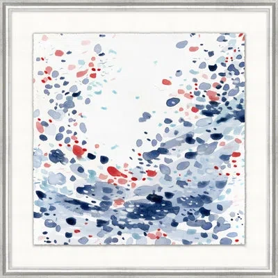 Wendover Art Group Ocean Spray 4 By Thom Filicia - Picture Frame Painting On Paper In Blue;white;red;navy