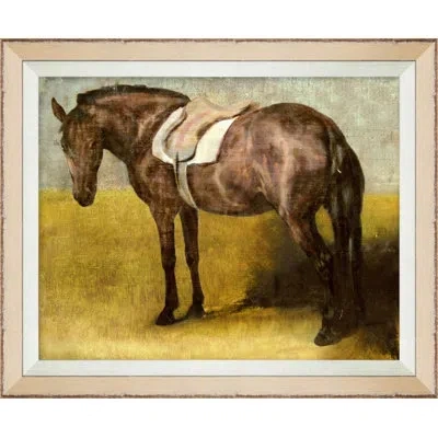 Wendover Art Group Ochre Pastures 5 - Picture Frame Painting On Paper In Brown;yellow