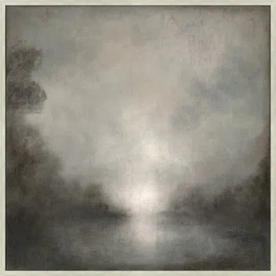 Wendover Art Group October Moon " October Moon 1 " Painting Print In Gray