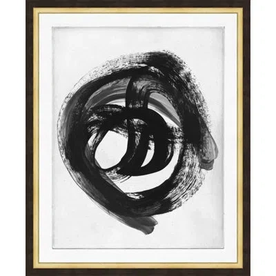 Wendover Art Group Oculus 3 By Thom Filicia - Picture Frame Painting On Paper In Black;white