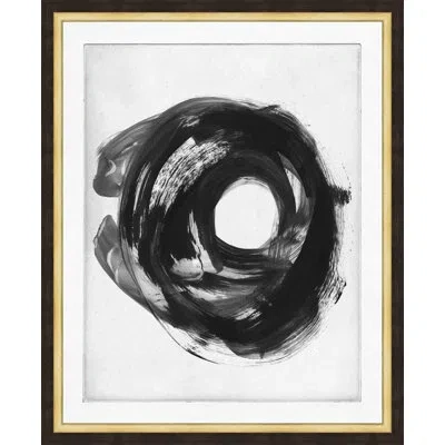 Wendover Art Group Oculus 9 By Thom Filicia - Picture Frame Painting On Paper In Black;white
