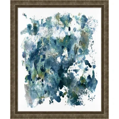 Wendover Art Group Ode To Expression 1 By Thom Filicia - Picture Frame Painting On Paper In Blue;green;navy