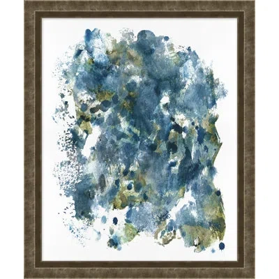 Wendover Art Group Ode To Expression 2 By Thom Filicia - Picture Frame Painting On Paper In Blue;green