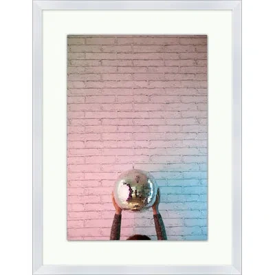 Wendover Art Group Ombre Disco In Pink,blue,brown,white