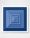 Wendover Art Group Ombre Layers Framed Giclee In Blue