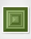 Wendover Art Group Ombre Layers Framed Giclee In Green