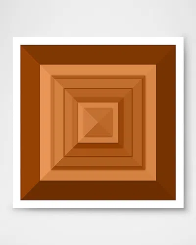 Wendover Art Group Ombre Layers Framed Giclee In Orange
