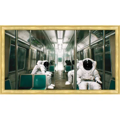 Wendover Art Group On The Bus By Thom Filicia - Single Picture Frame Photograph In White;green