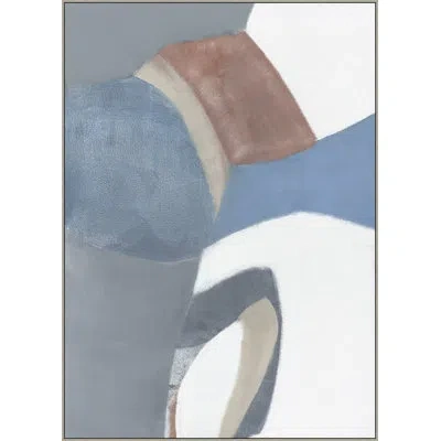Wendover Art Group Open Air 1 By Thom Filicia - Floater Frame Painting On Canvas In Blue;gray