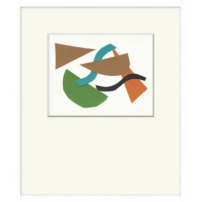 Wendover Art Group Opposed Figures 2 By Christopher Kennedy - Picture Frame Painting On Paper In Brown;white